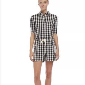 Solid And Striped Gingham Romper